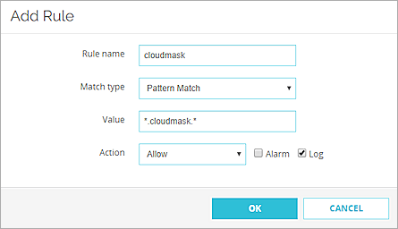 screenshot of firebox, add a new domain name